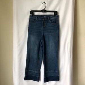 NYC Soho Highwaist Wide Leg Cropped Jeans